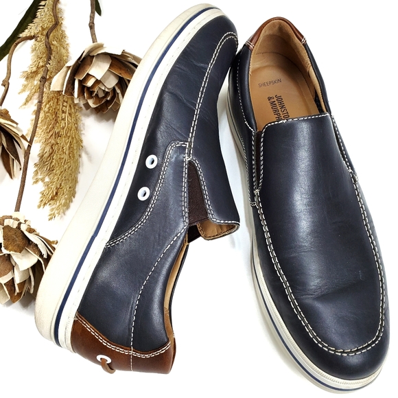 johnston murphy sheepskin loafers